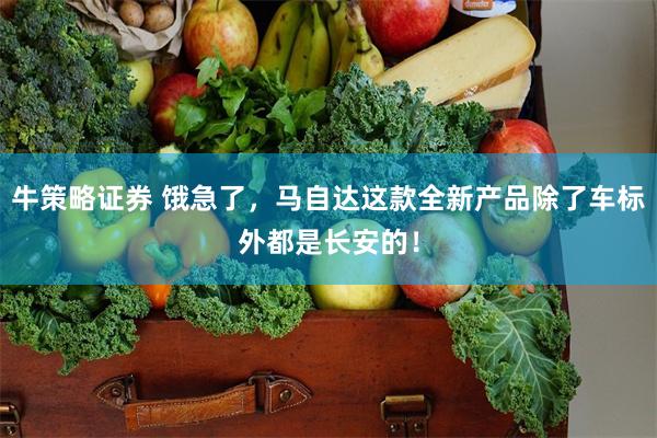 牛策略证券 饿急了，马自达这款全新产品除了车标外都是长安的！