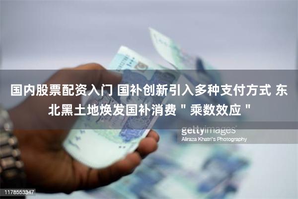 国内股票配资入门 国补创新引入多种支付方式 东北黑土地焕发国补消费＂乘数效应＂